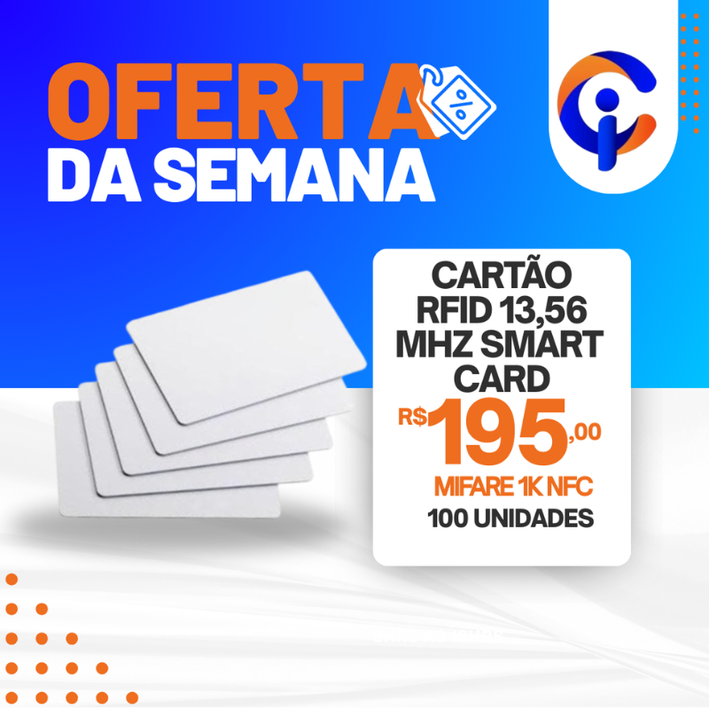 Cartão laminado em PVC ou ABS, tipo ID-1 (ISO/IEC 7816), nas dimensões de 86 x 54 x 0,76 mm, sem Contato – “Contactless” (ISO/IEC 10536), com memória protegida, equipado com tecnologia MIFARE Standard (Chip MF1 S50 - NXP ou compatível), com capacidade de memória EEPROM de 1Kb.